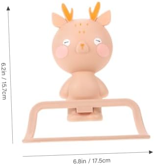 Cartoon Elk Towel Hanger Punch for Bathroom Kitchen - Easy to Install