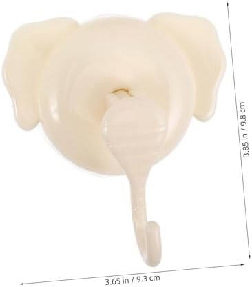 DECHOUS 4-Piece Elephant-Drill Suction Hooks