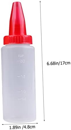 8-Piece Set of Clear Piping Bottles for Cakes DIYDeco