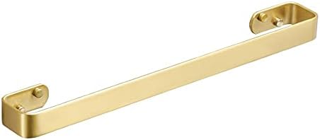 Bathroom Towel Rail Brushed Gold Wall-Mounted Towel Holder for Home Use