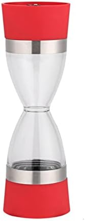 SAHKGYE Double Head Salt Pepper Mill Set with Ceramic Rotor Adjustable Coarseness