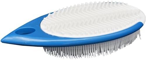 Set of 2 Rubber Scrub Brushes with 2 Sides Heavy Duty Cleaning