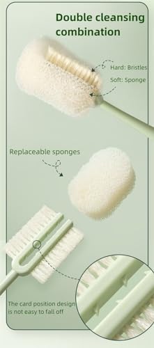 Detachable Cup Washing Brush with Soft and Hard Bristles 1