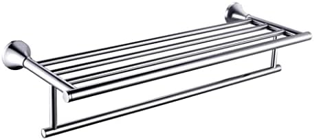 Stainless Steel Double Layer Towel Rack Wall Mounted