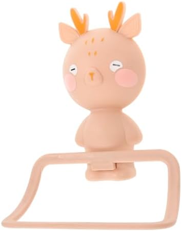 Cartoon Elk Towel Hanger Punch for Bathroom Kitchen - Easy to Install