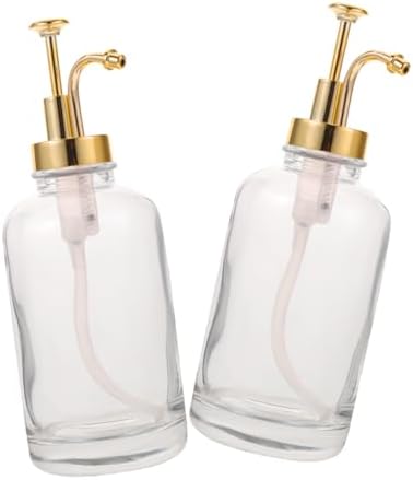Glass Syrup Dispenser with Pump for Coffee Bar