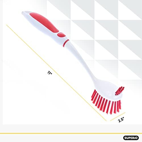 Durable Dual-Sided Kitchen Bath Scrubber Non-Scratch 2-Pack
