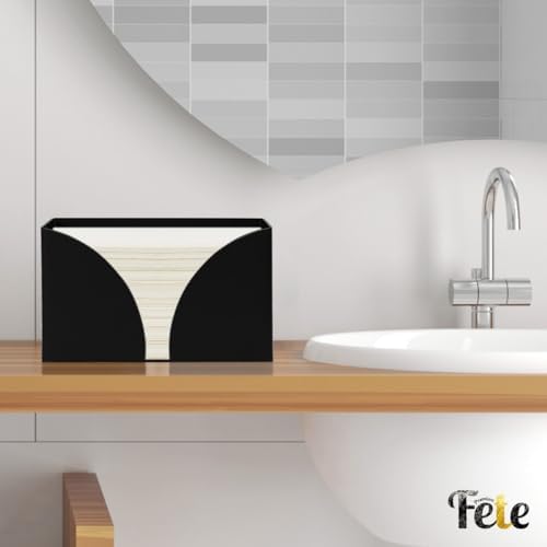 Bathroom Acrylic Napkin Holder for Z-Fold C-Fold Trifold - Compact Stylish
