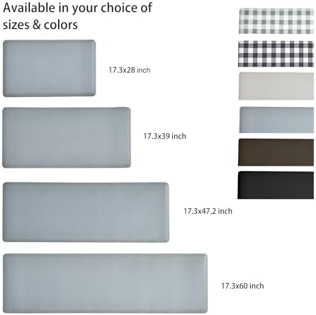 OnesCosy Anti Fatigue Kitchen Mat 173x28 Grey