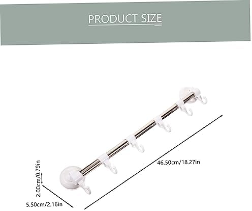 STOBOK suction cup towel holder wall mount Chrome
