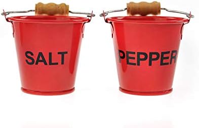 Fire Bucket Salt and Pepper Mill Set