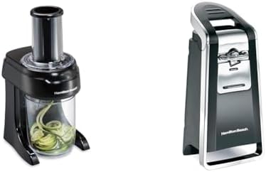 Hamilton Beach 3-in-1 Electric Veggie Spiralizer Can Opener 76606ZA