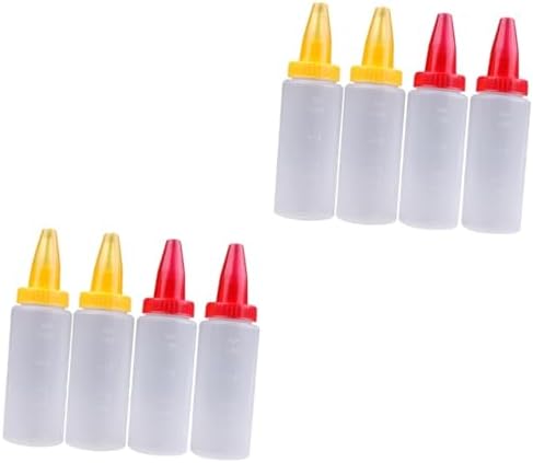 8-Piece Set of Clear Piping Bottles for Cakes DIYDeco
