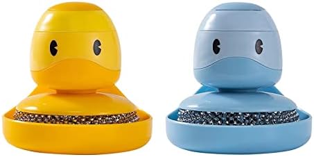 Efficient Kitchen Brush Silicone Dish Soap Press