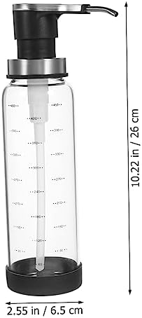 500ml Press Pump Dispenser with Measurement Refillable Kitchen Tool