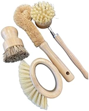 4pcs Bamboo Cleaning brushes Set