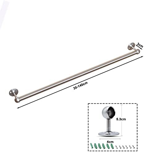 Stainless Steel Towel Bar Rail Wall-Mounted Towel Holder Rack