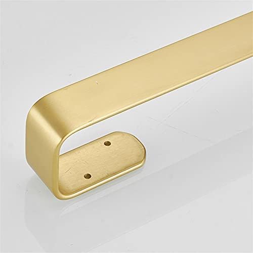 Bathroom Towel Rail Brushed Gold Wall-Mounted Towel Holder for Home Use
