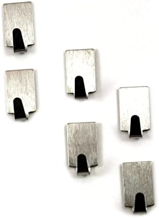 Garneck 36-Piece Stainless Steel Adhesive Towel Hooks for Kitchen Bathroom