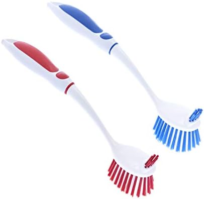 Durable Dual-Sided Kitchen Bath Scrubber Non-Scratch 2-Pack