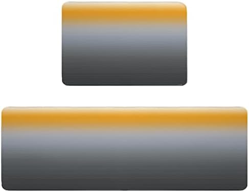Luxury Soft Kitchen Rugs with Gradient Stripes