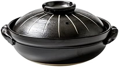 CTXDLKStock Pot Heat Resistant Cooker for Black Casserole with Cover