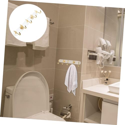 Bathroom Towel Hook No Glue Heavy Duty Mop Organizer