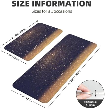 Double Kitchen Rugs Non-Slip waterproof anti-fatigue homeuse