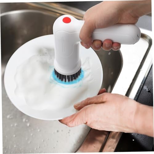 Chargeable Scrubber Kitchen Bathroom Cleaner - Replaceable Brush Heads PORTABLE Design