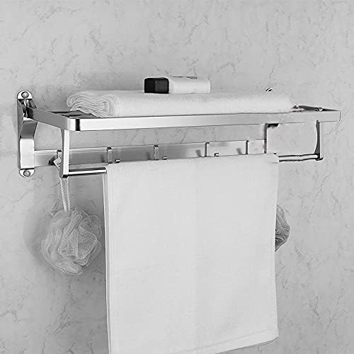 Bathroom Towel Rack Wall Mounted 48-58Cm Holder
