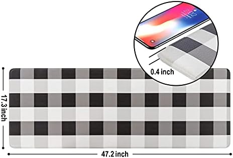 Carvapet Anti-Fatigue Kitchen Mat with Non-Slip Backing Waterproof Surface