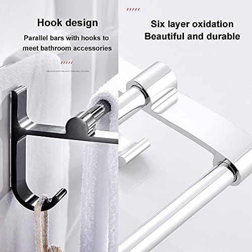BOCbco Black Towel Rail for Bathroom - Durable Space-Saving