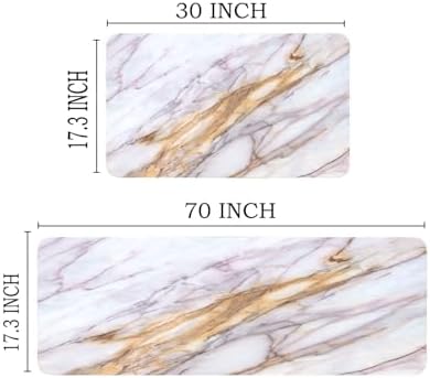 Marble Kitchen Mats 2 PCE