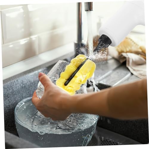 Chargeable Scrubber Kitchen Bathroom Cleaner - Replaceable Brush Heads PORTABLE Design