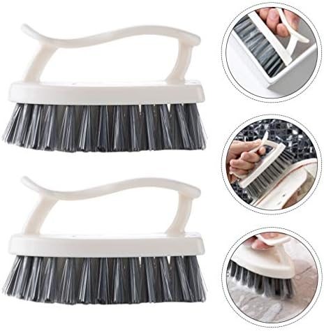 Ousika - Plastic Scrub Brush Set 2-Piece Kitchen Scrub Cleaning Tool