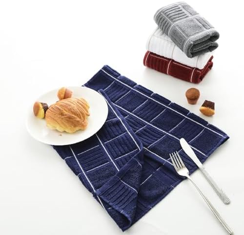 Anyi Set of 3 RedHeavy Duty 100 Cotton Dish Towels 16x26