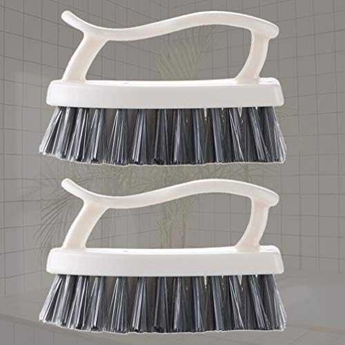 Ousika - Plastic Scrub Brush Set 2-Piece Kitchen Scrub Cleaning Tool
