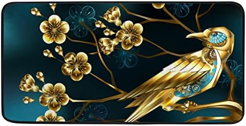 Hapuxt Golden Steampunk Kitchen Rugs