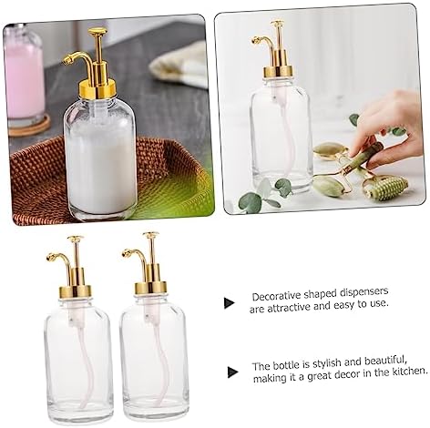 Glass Syrup Dispenser with Pump for Coffee Bar