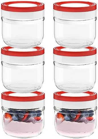 Tribello 10oz Mason Jars 6 Pack with Lids