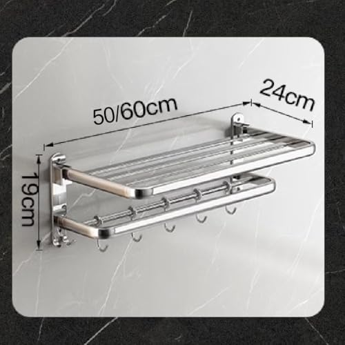 Stainless Steel Towel Rail 50cm