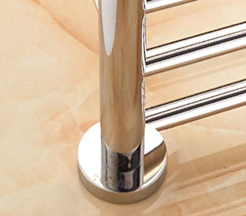 LUCEAE Stainless Steel Towel Rack with Hooks and Bars