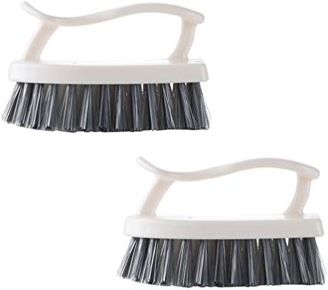 Ousika - Plastic Scrub Brush Set 2-Piece Kitchen Scrub Cleaning Tool