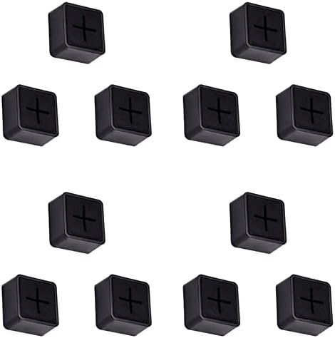 Wuden Towel Holder - 12 Pack Black Self Adhesive Kitchen Towel Hanger
