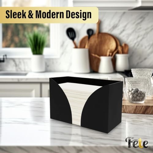 Bathroom Acrylic Napkin Holder for Z-Fold C-Fold Trifold - Compact Stylish