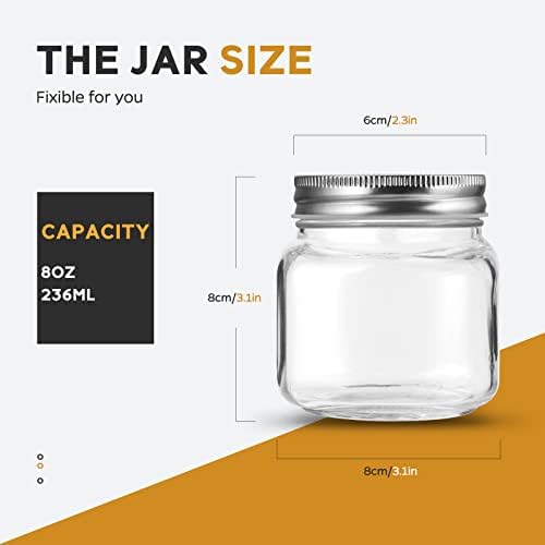 Safety-First Glass Mason Jars for Food Storage and Home Use