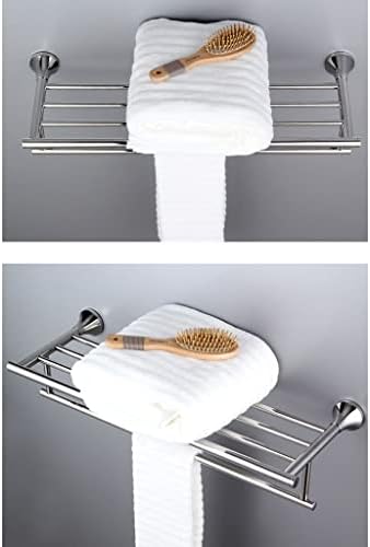 Stainless Steel Double Layer Towel Rack Wall Mounted