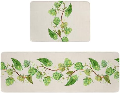 Cozy 18x30 18x47 Non-Slip Kitchen Rugs from Carosoffe