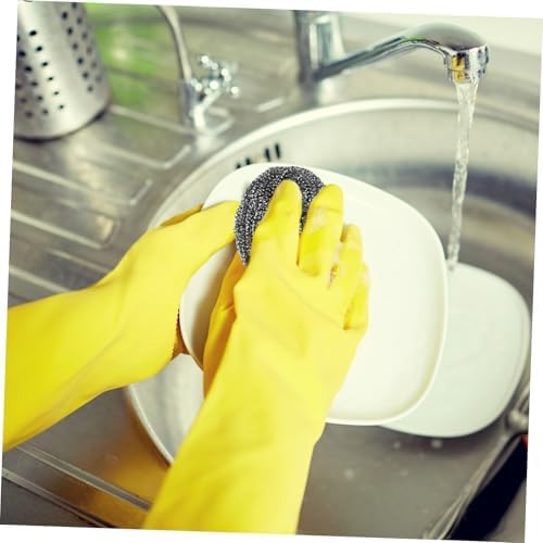 Stainless Steel Wok Scrubber Brush 2 Pack Kitchen Tool for Cleaning