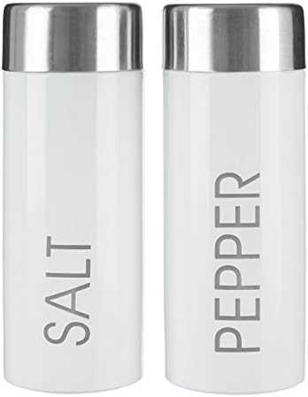 Premier Housewares Liberty Salt and Pepper Set White